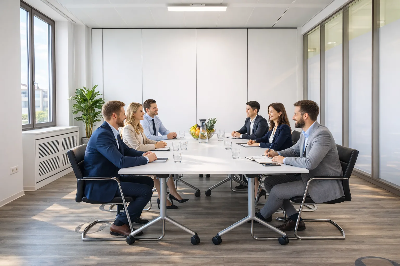 Client reception and meeting at the law office location Mannheim