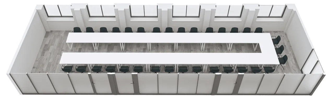 U-shape seating