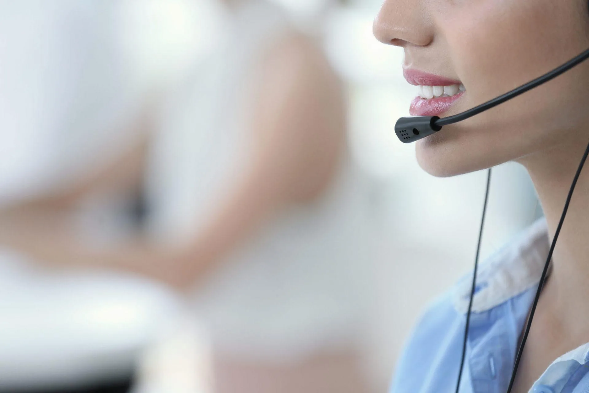 Telephone service at the reception in the Business Center Mannheim